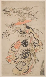 Sawamura Kodenji as Tsuyu-no-Mae, 1698